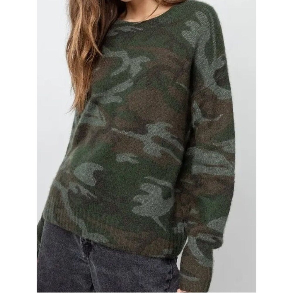 Rails Wool  Perci Jubgle Camouflage Crewneck Sweater - sz XL